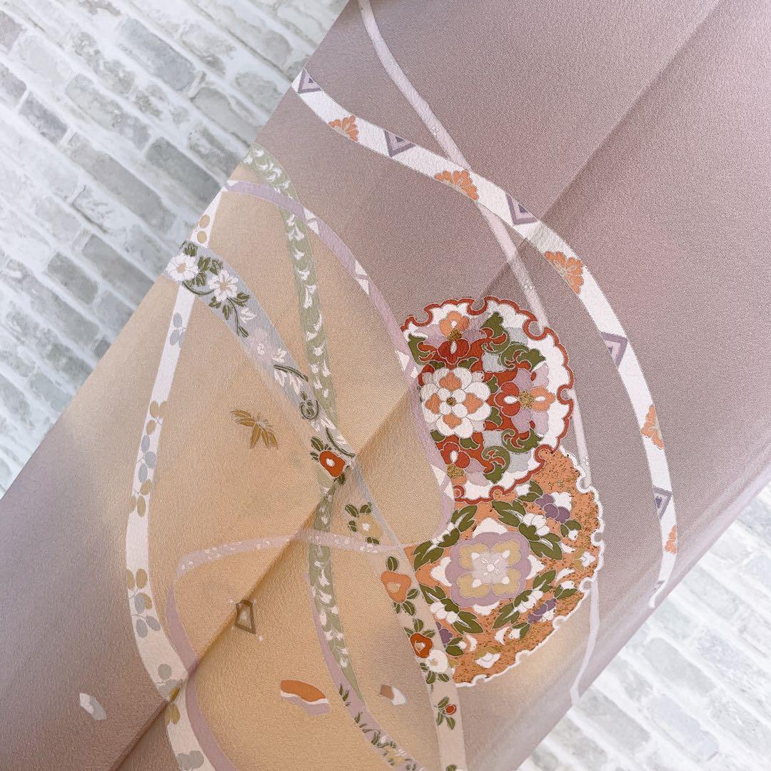 訪問着　フルセット　短冊　金彩加工　入学式　卒業式　着物　I5