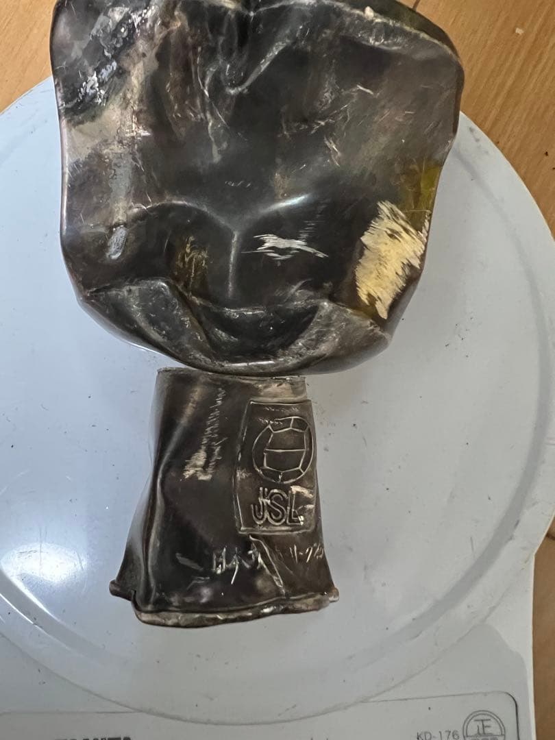 銀製トロフィー型メタル製アイテム USL刻印