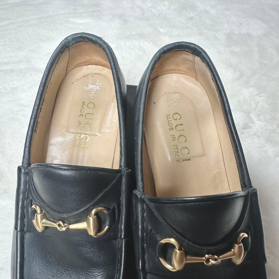 美品　グッチ　ホースビット　ローファー ブラック　35 1/2　ヴィンテージ