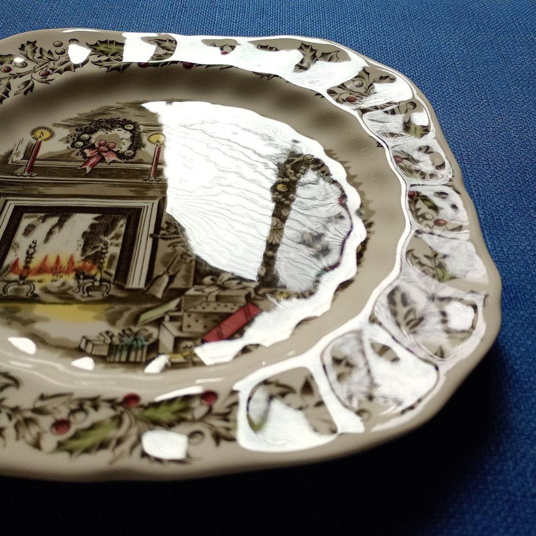 ジョンソンブラザーズ　クリスマス　プレート　19cm 　イギリス製