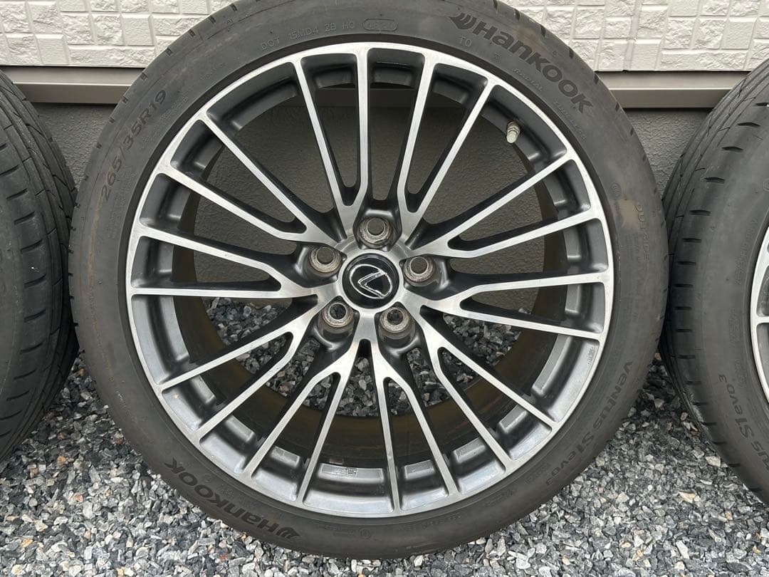 レクサス RC F 純正 BBS製19インチアルミホイール タイヤ 4本セット