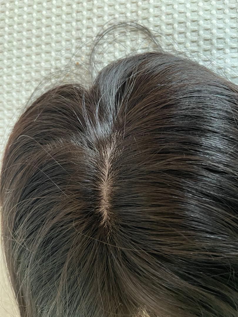 百合子ウィッグ　ヘアピース　15×17cm 長さ45cm