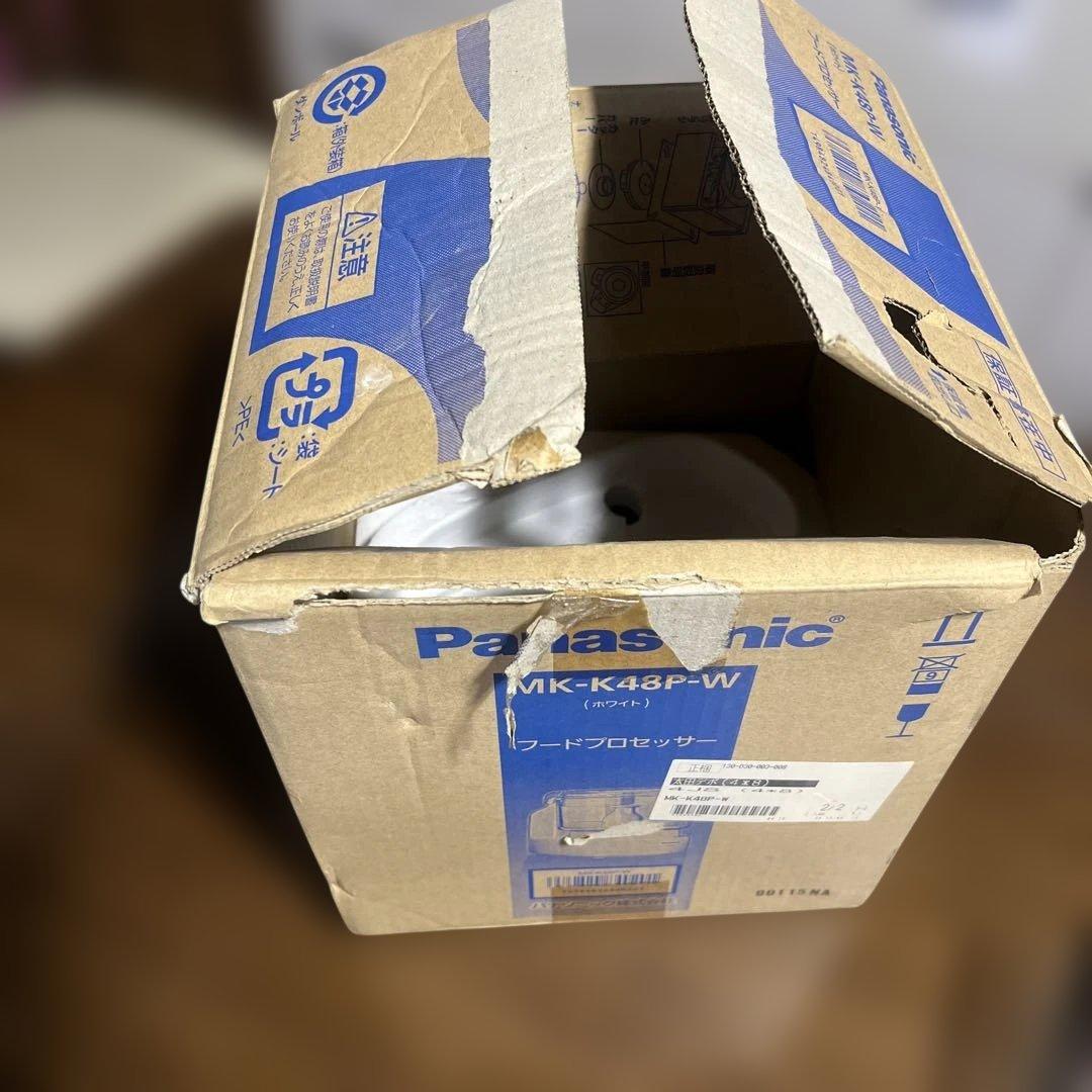 【未使用】パナソニック　フードプロセッサー　MK-K48P-W