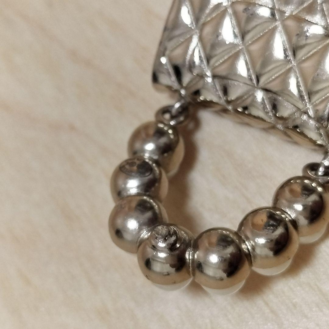訳あり※シャネル マトラッセ バッグ型ブローチ CHANEL