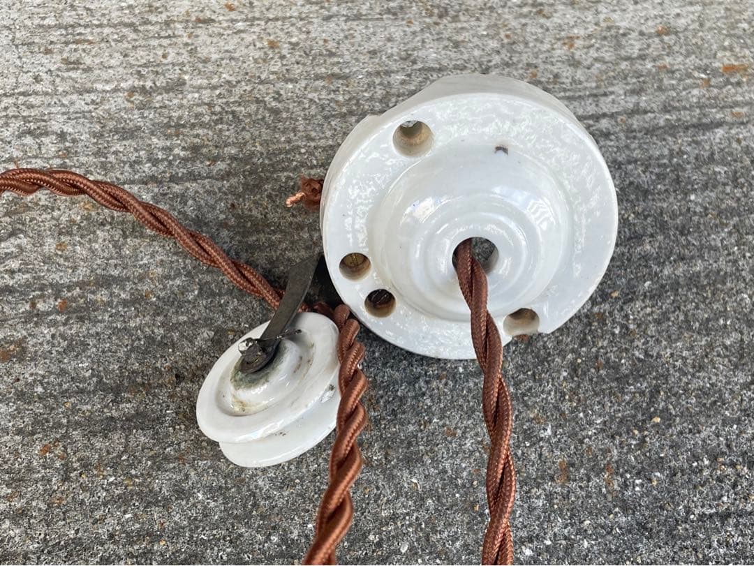 【merci】 2b. フランス　吊り下げ　滑車　ランプ　古道具　アンティーク