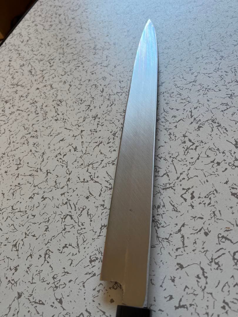 本焼き　尺二　極上　柳刃包丁　黒檀八角柄　不動明王