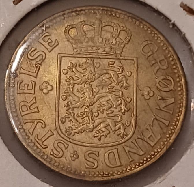 今話題中の国『グリーンランド』シロクマさんの硬貨 1926年(100年前)