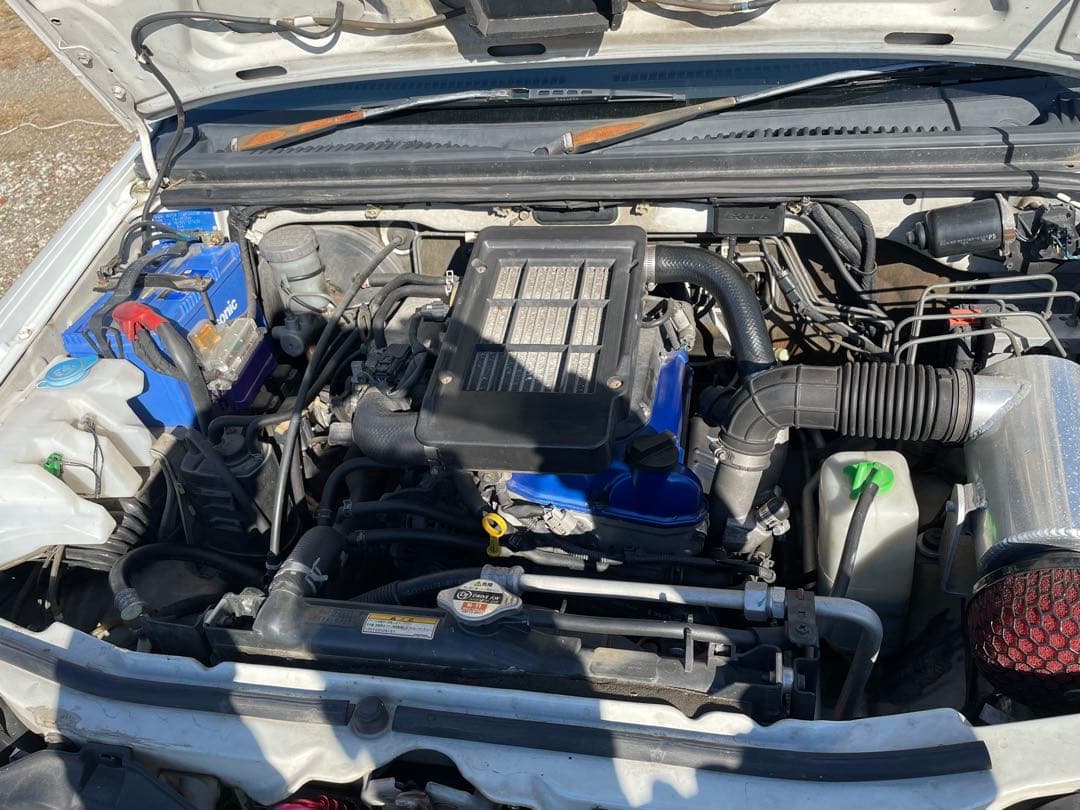 ジムニーJB23 ファイターエンジニアリング製エンジン換装　車検長　タイヤ新しい