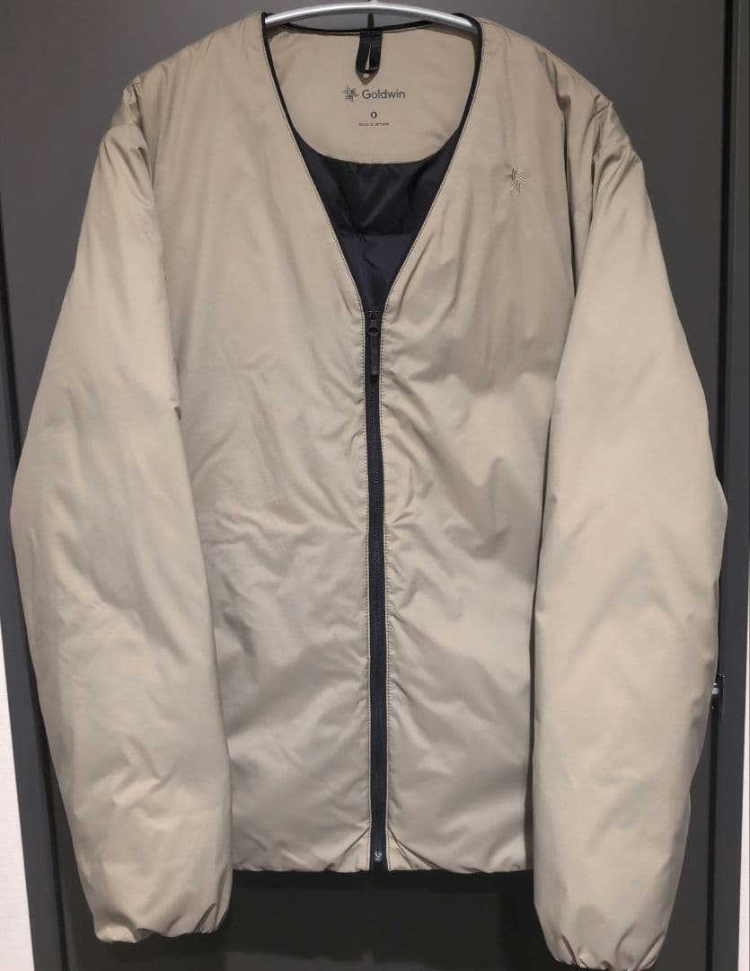 GOLDWIN Vネック ダウンカーディガン 1 ベージュ