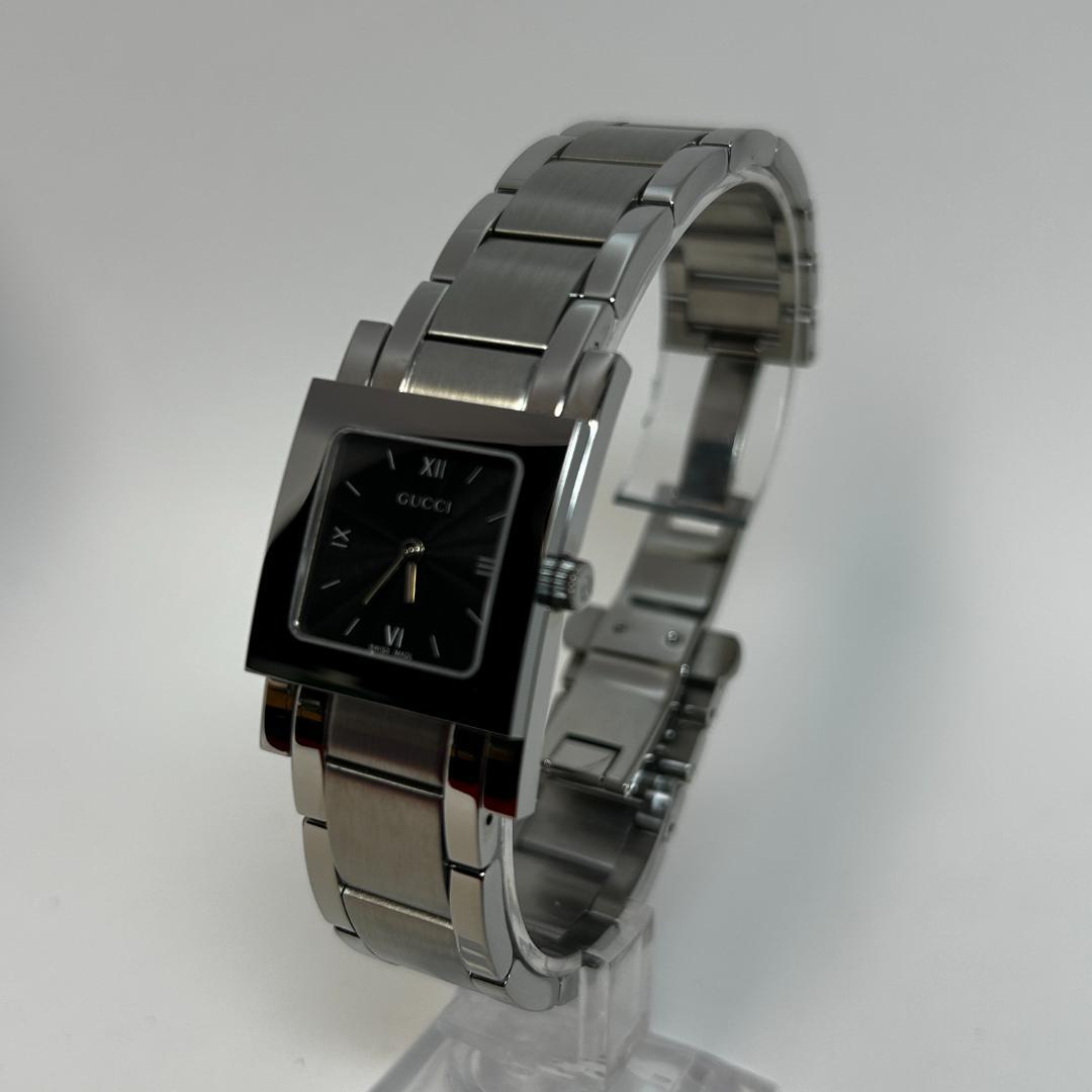 【美品】GUCCI グッチ 7900L ブラック スクエアウォッチ レディース