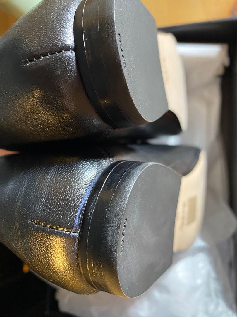 新品未使用COACH 黒ローファー 金具付き