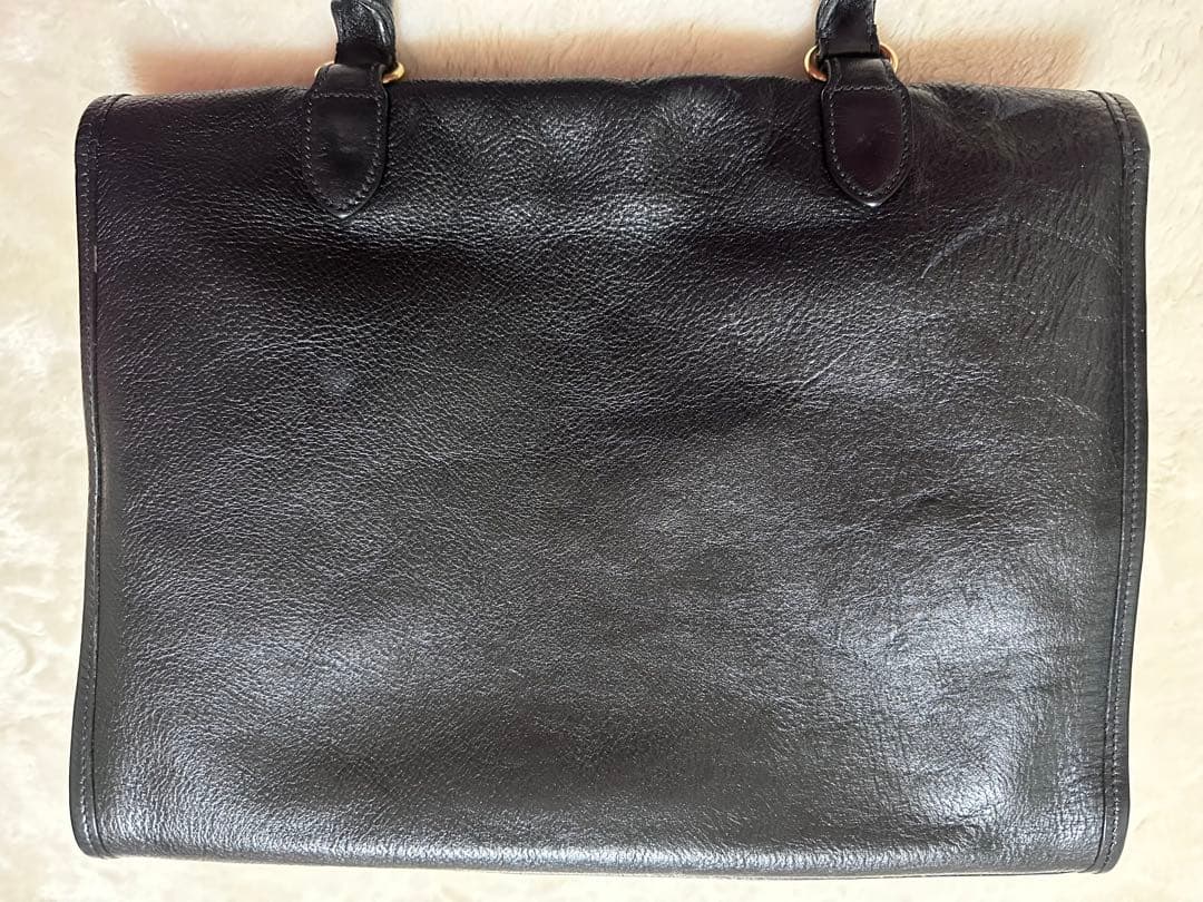 【美品】IL PISCONTE 黒 レザー ハンドバッグ(本革)