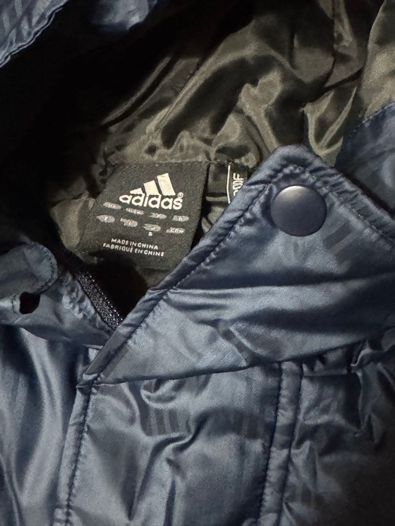 adidas ベンチコート s ネイビー