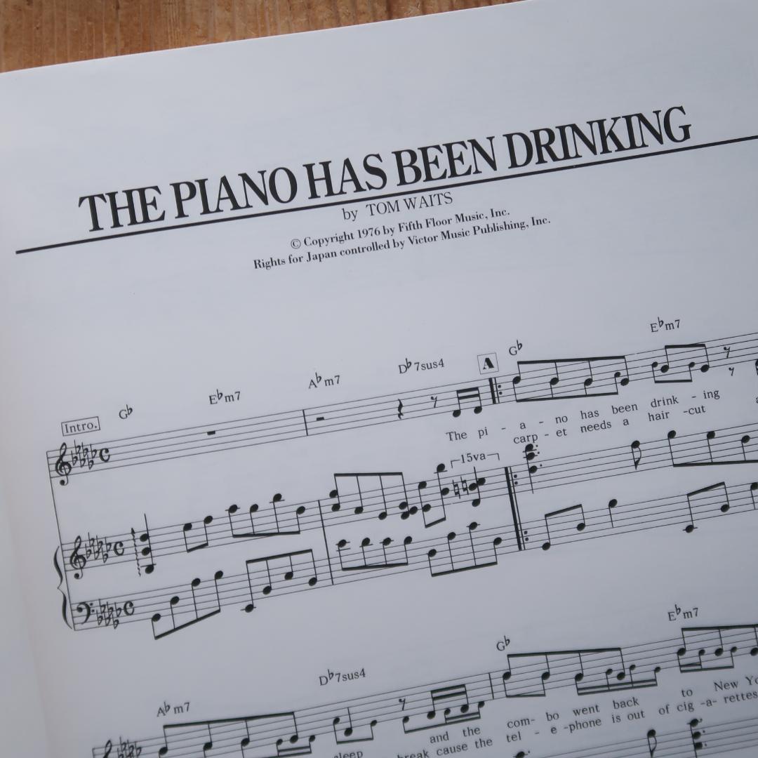 セール！　希少！　ピアノ曲集 ピアノ弾き語り　TOM WAITS トム・ウェイツ