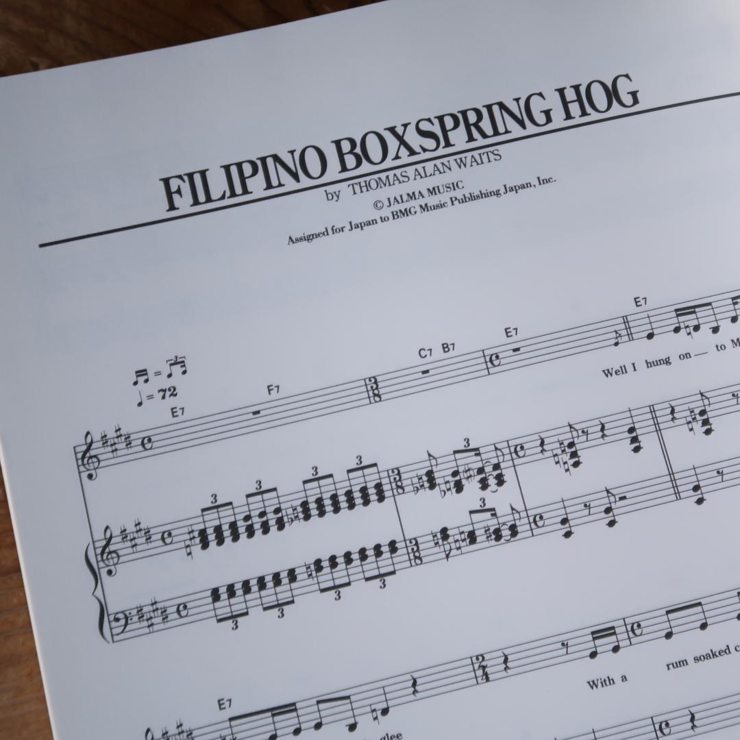 セール！　希少！　ピアノ曲集 ピアノ弾き語り　TOM WAITS トム・ウェイツ