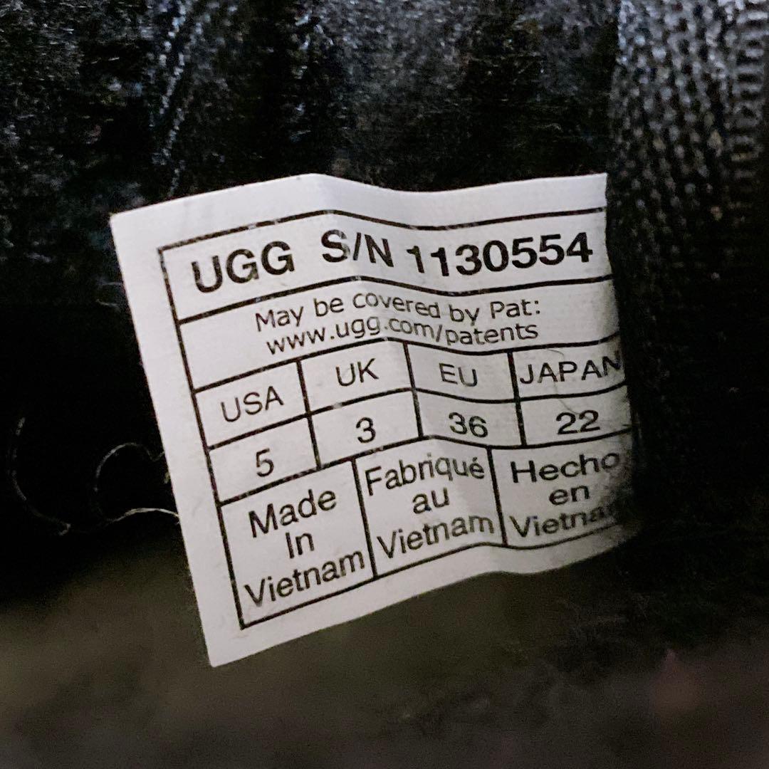 UGG　W NEUMEL PLATFORM　厚底ムートン　22cm　ブラック　黒