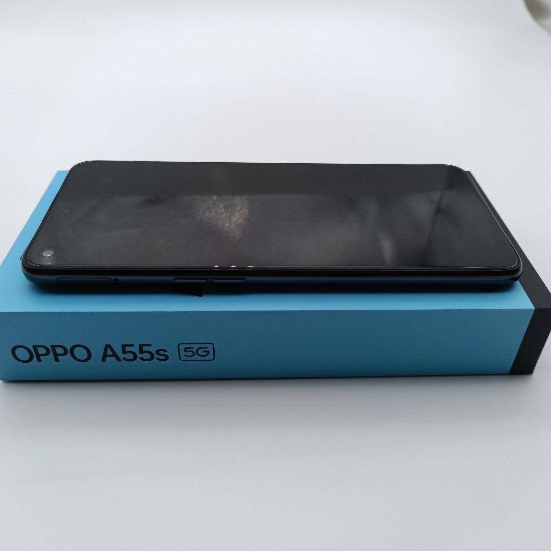 良品 OPPO A55s 5G ブラック CPH2309 SIMフリー