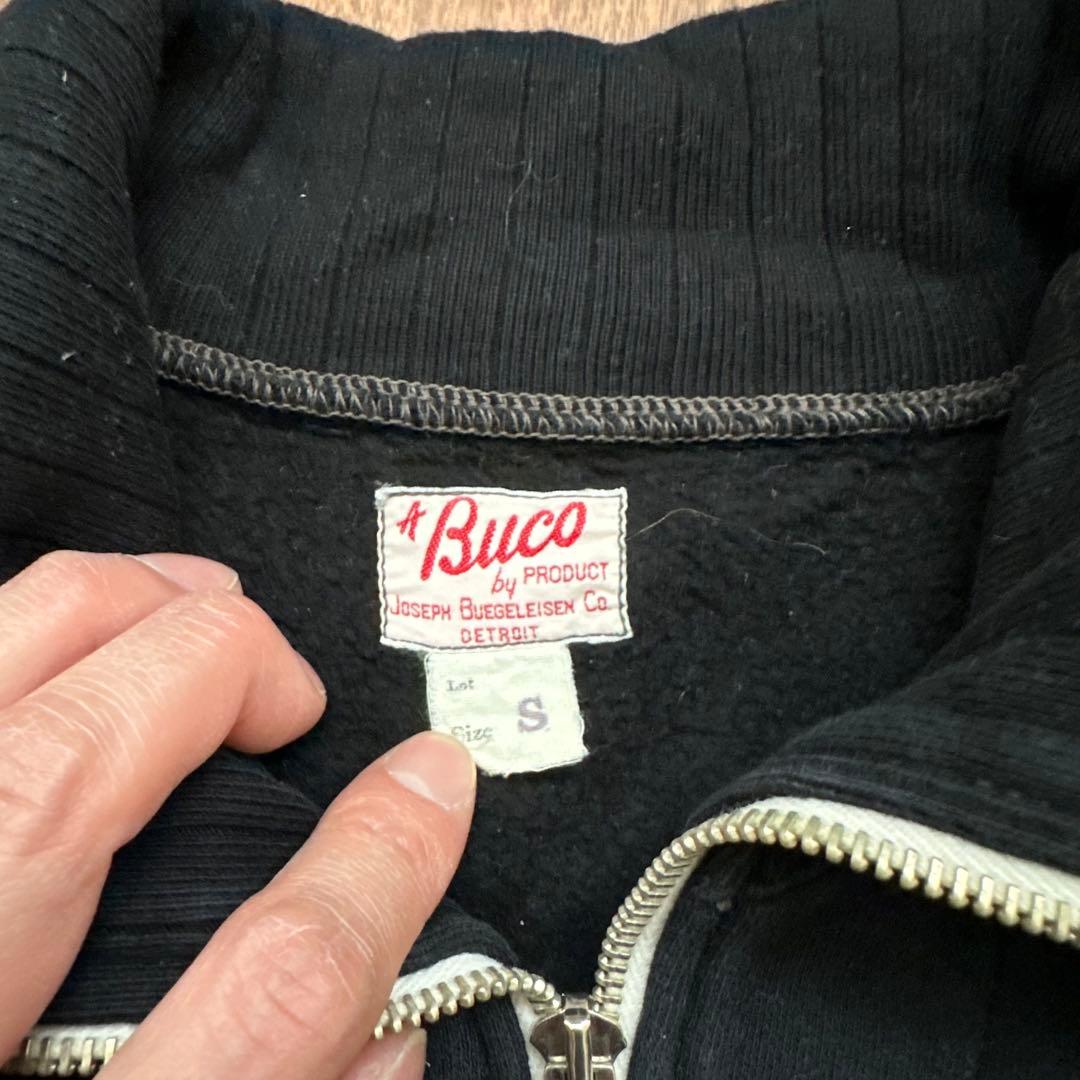 buco リアルマッコイズ ハーフジップスウェット　S ブラック