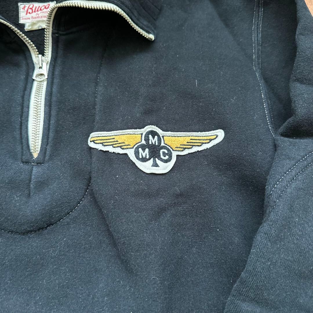 buco リアルマッコイズ ハーフジップスウェット　S ブラック