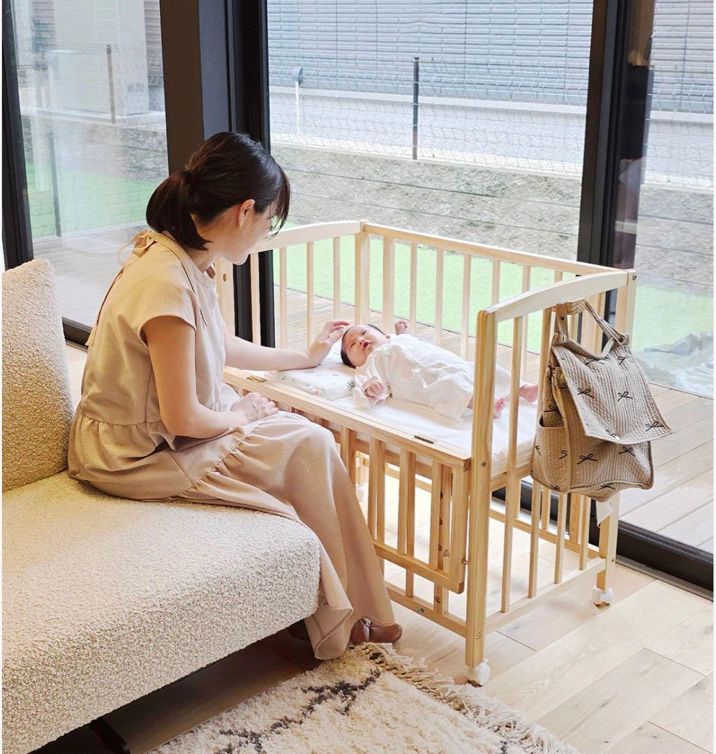 yamatoya リビングコット　ベビーベッド　大和屋　防水シーツ　セット