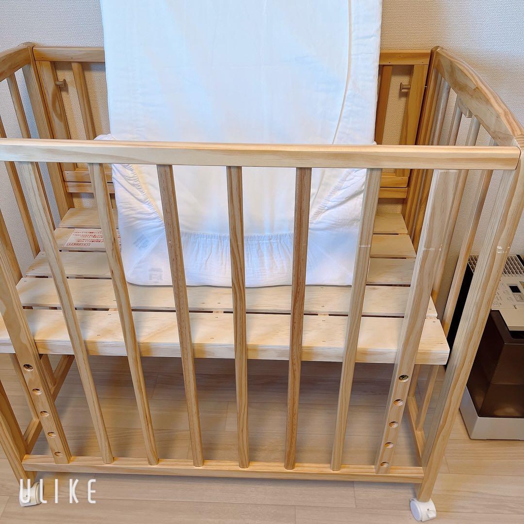 yamatoya リビングコット　ベビーベッド　大和屋　防水シーツ　セット