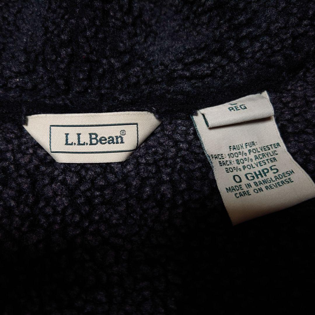 LLBean　フェイクムートン裏ボアダッフルコート　古着　エルエルビーン