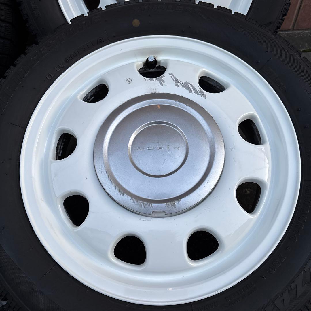 スタッドレスタイヤ ホイール ラパン 純正品 155/65R14 4本