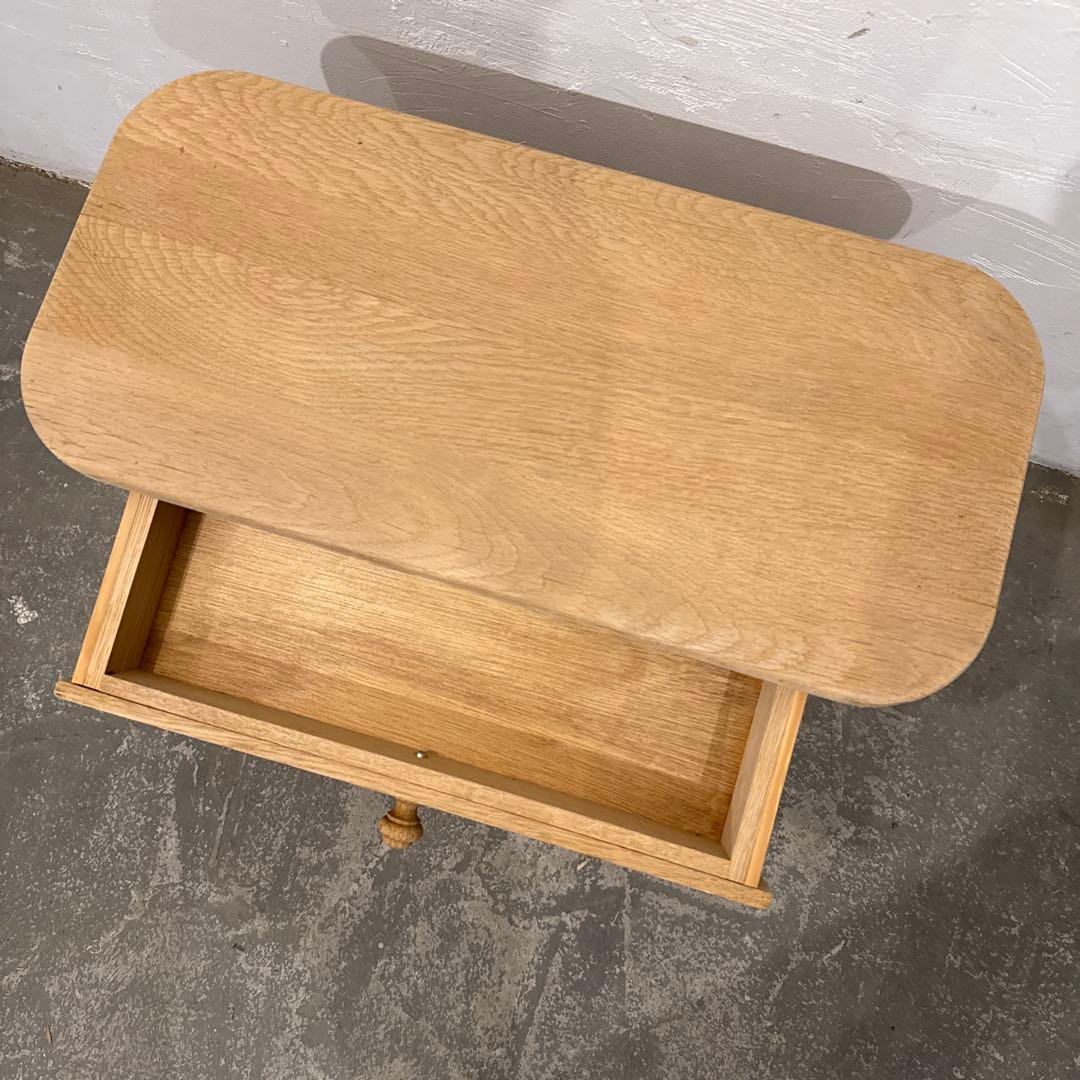 年末年始saleヴィンテージ　サイドテーブル　マガジンラック　引き出し付き　剥離