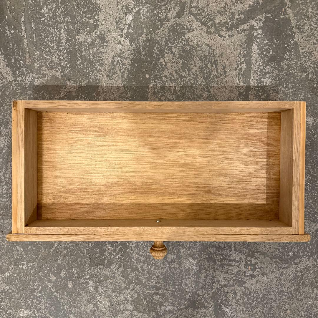 年末年始saleヴィンテージ　サイドテーブル　マガジンラック　引き出し付き　剥離