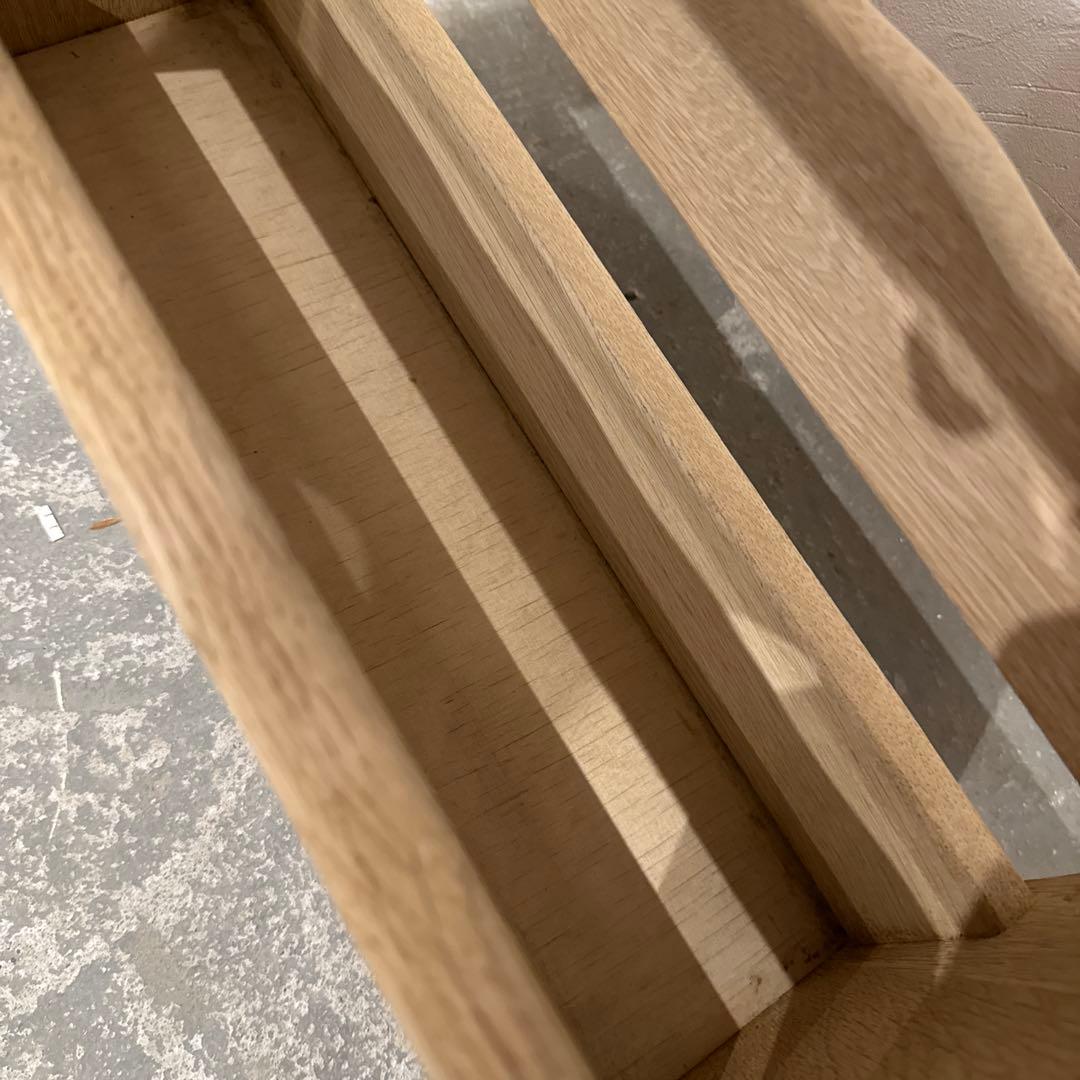 年末年始saleヴィンテージ　サイドテーブル　マガジンラック　引き出し付き　剥離