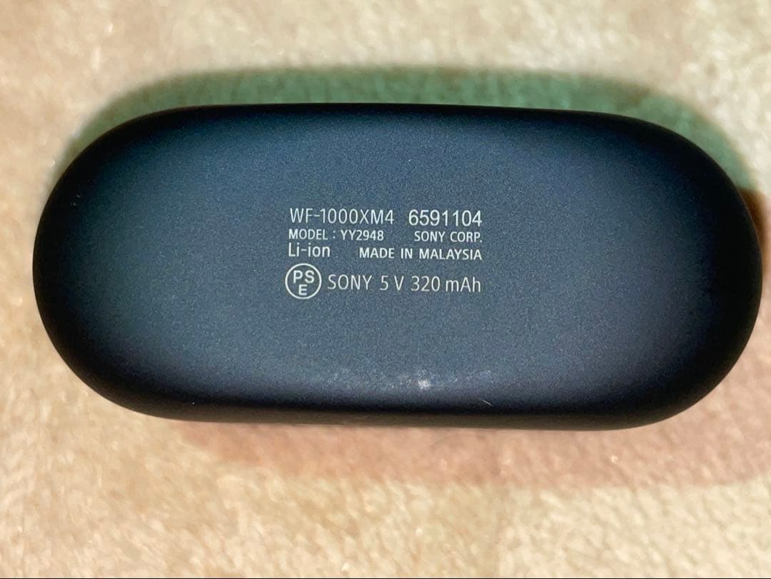 [美品］SONY WF-1000XM4 イヤホン 左右 両耳 本体 充電器