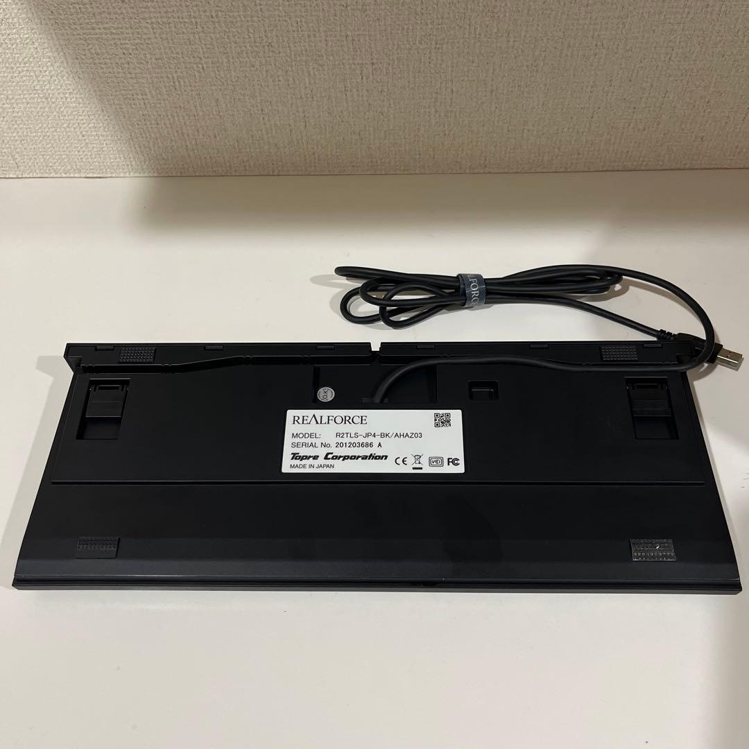 【美品】東プレ REALFORCE 静音 45g 日本語R2TLS-JP4-BK