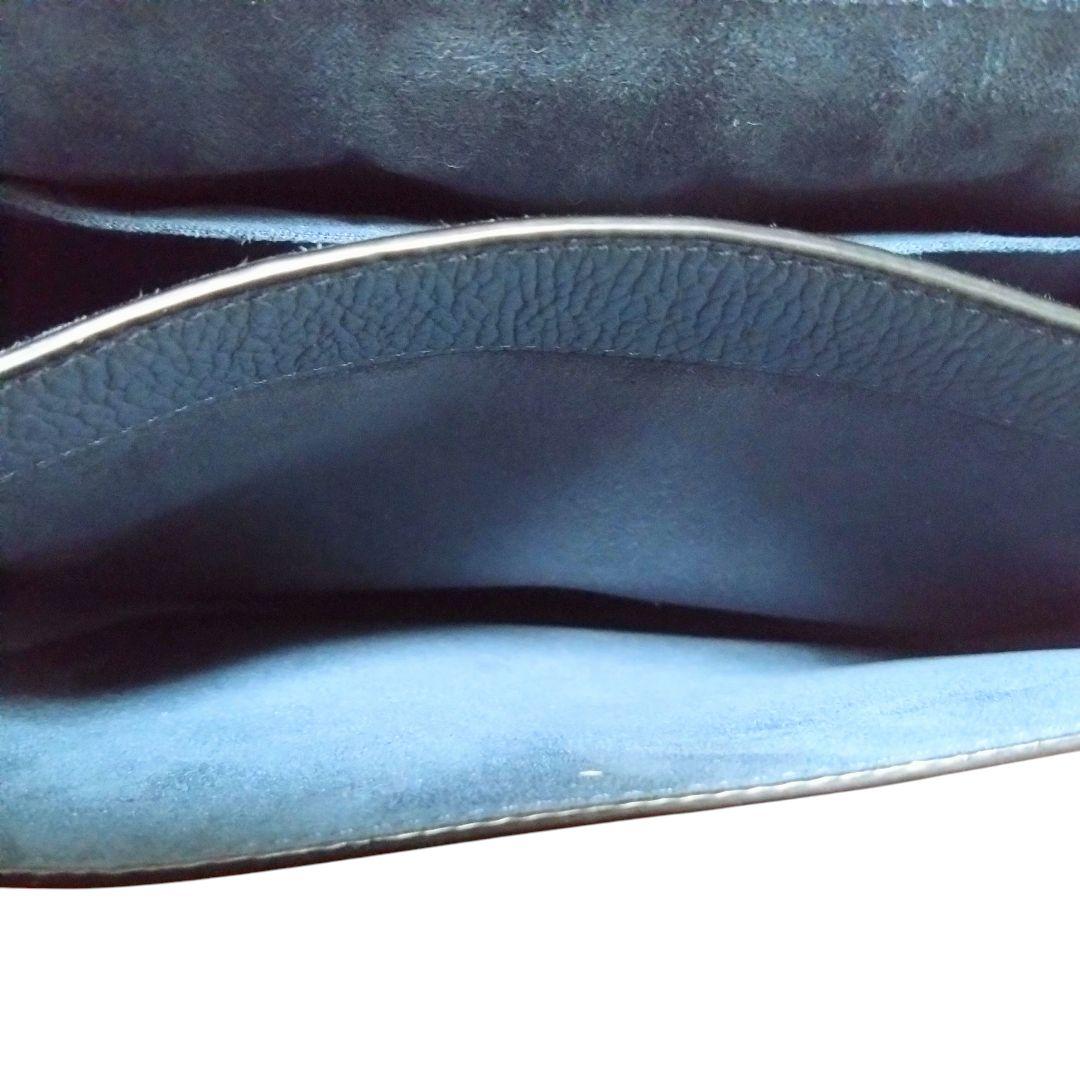 極美品 コーチ 2way ネイビー ショルダーバッグ クリオ23 C5688