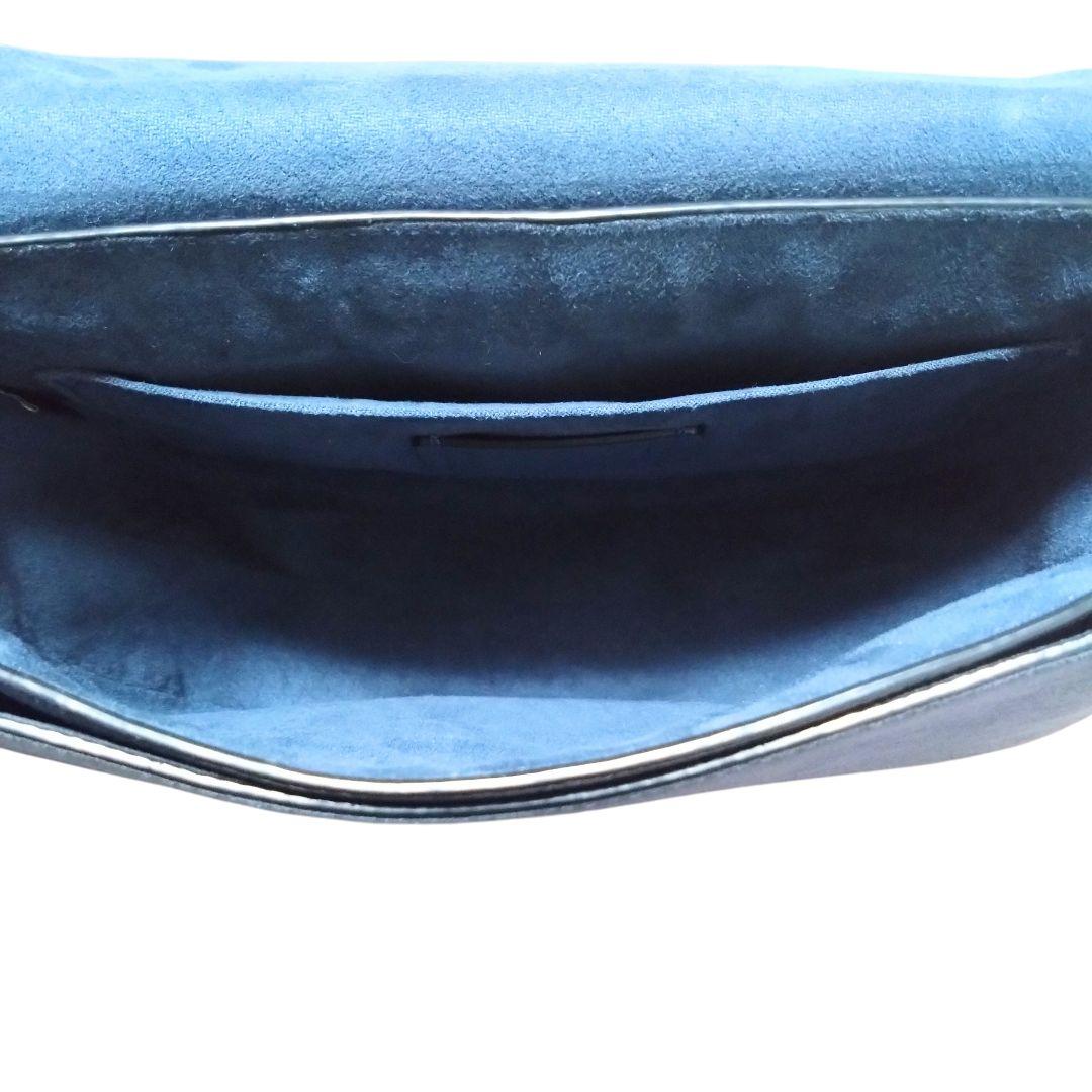 極美品 コーチ 2way ネイビー ショルダーバッグ クリオ23 C5688