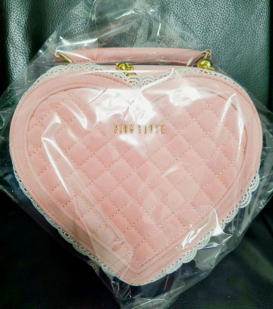 ハート型ベロアバッグ☆ピンクハウス☆ピンク