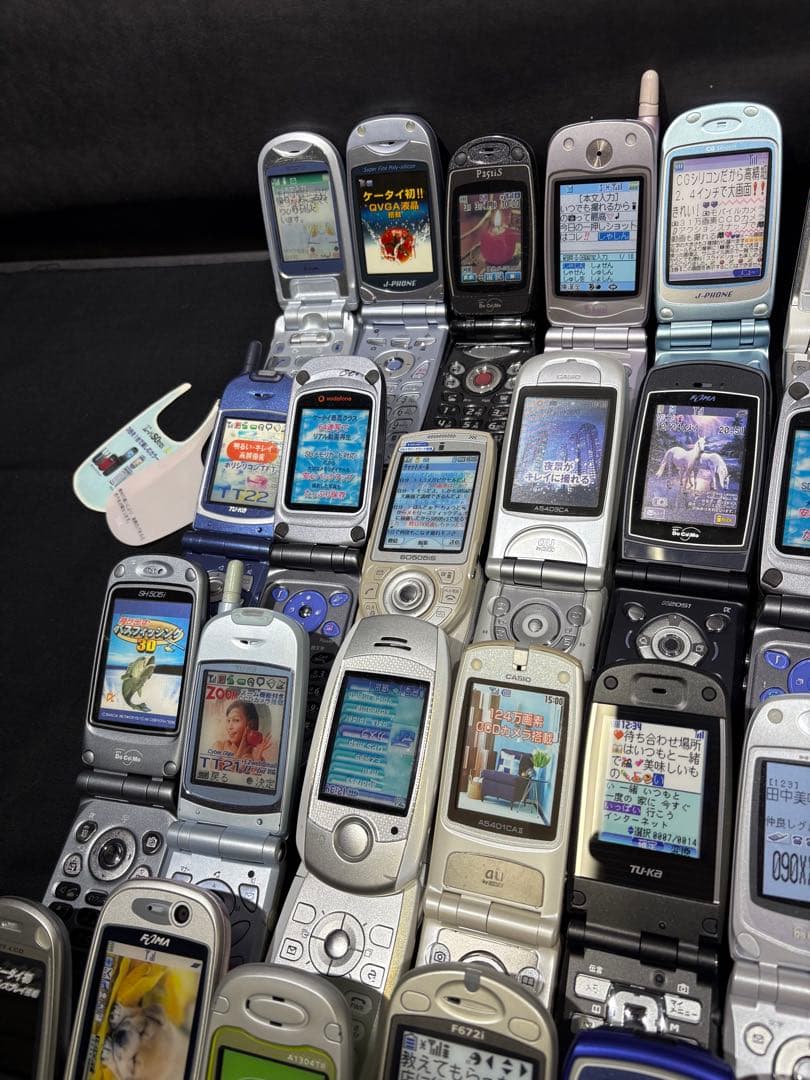 【まとめて90点セット】モックアップ 販売店模型 携帯電話 ガラケー