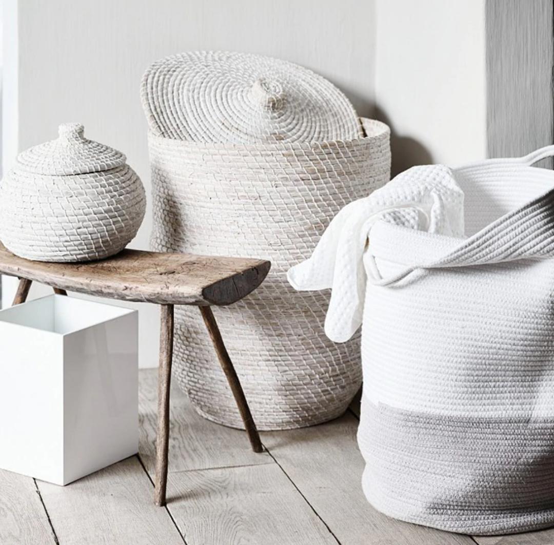 【THE WHITE COMPANY】アリババホワイトバスケット