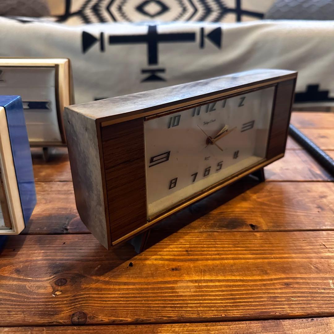 昭和レトロ　置き時計　時計　3台　ジャンク扱いです