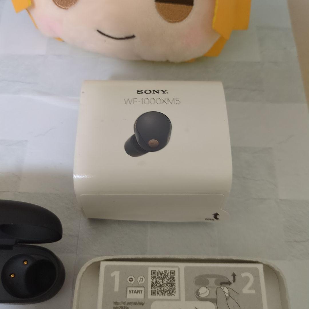 SONYWFー1000XM5イヤホン ブラック イヤーピース付き