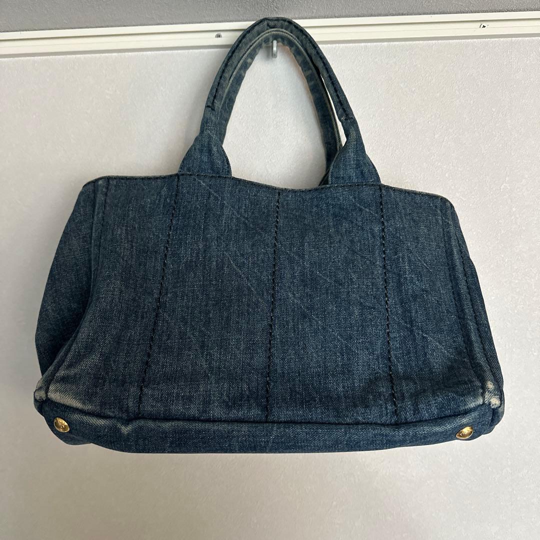 専用　PRADA カナパ　トートバッグ　デニム