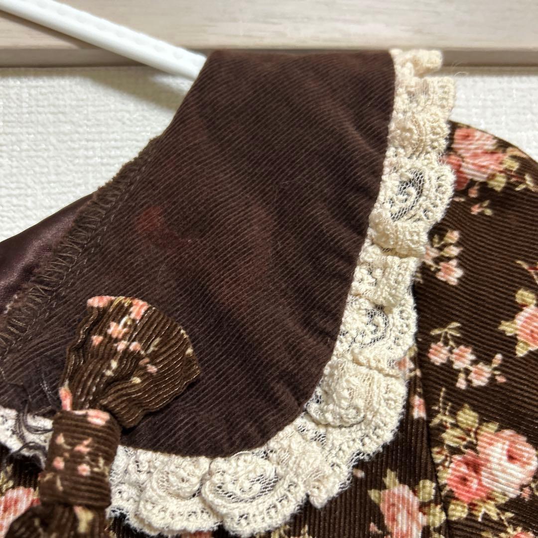 Liz Lisa フラワープリント 半袖フリルワンピース