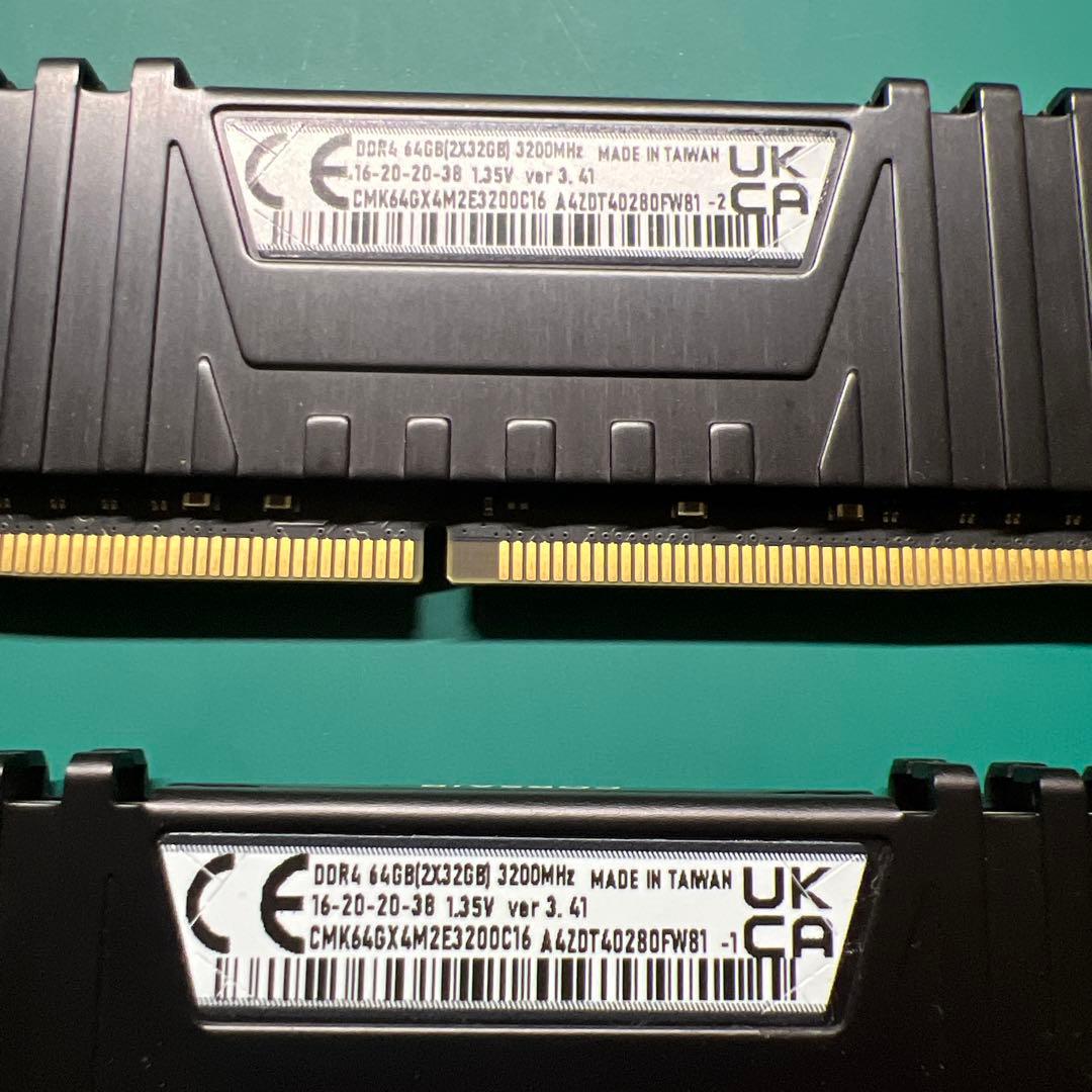 本*）様 Vengeance LPX DDR4 3200MHz 32GB 2枚セ