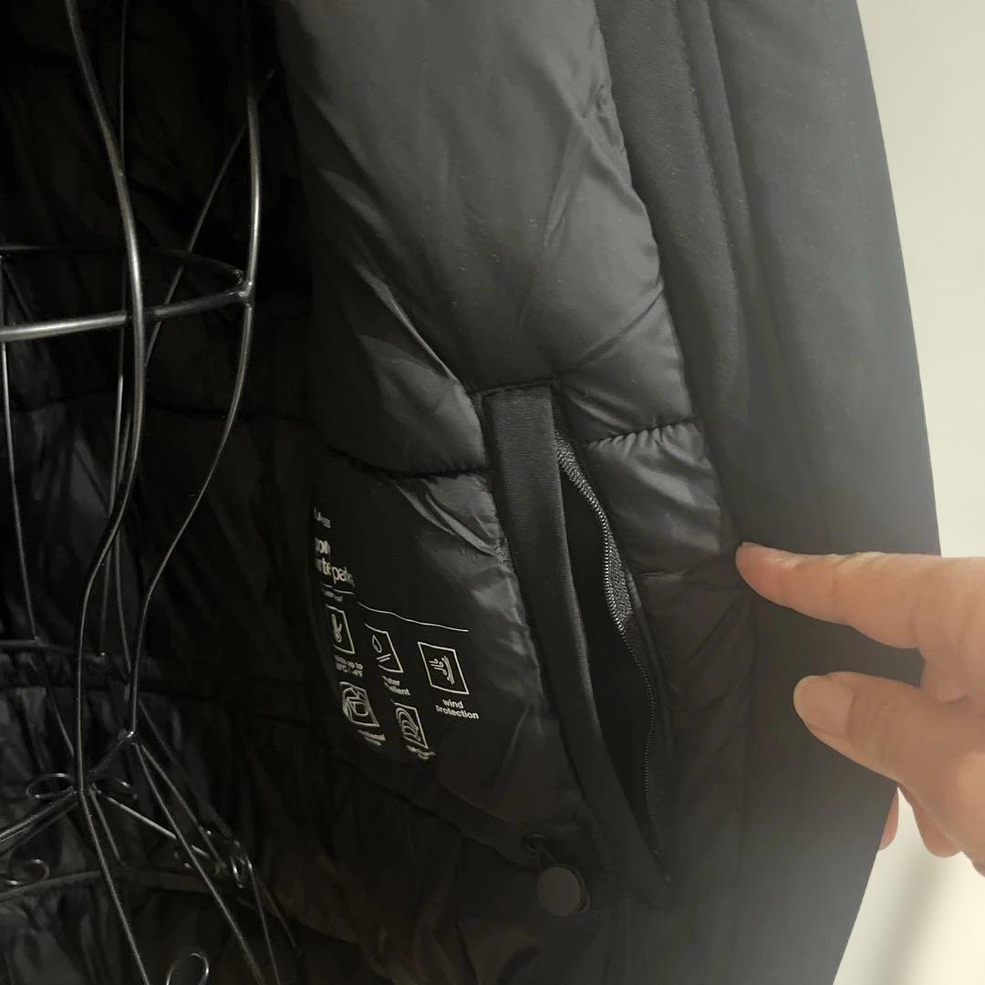 ZARA フード付き　ジャケット　M ブラック　黒　ザラ　ダウン