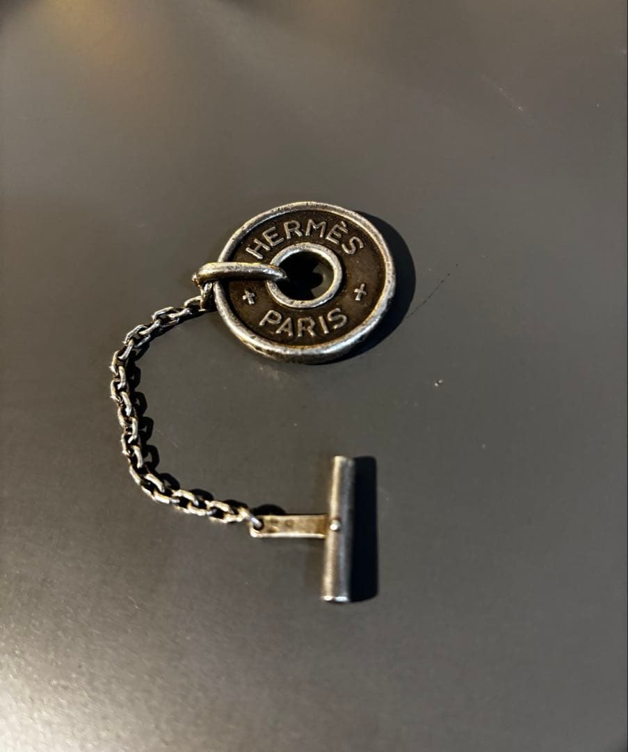 HERMES シルバー キーホルダー 箱付き