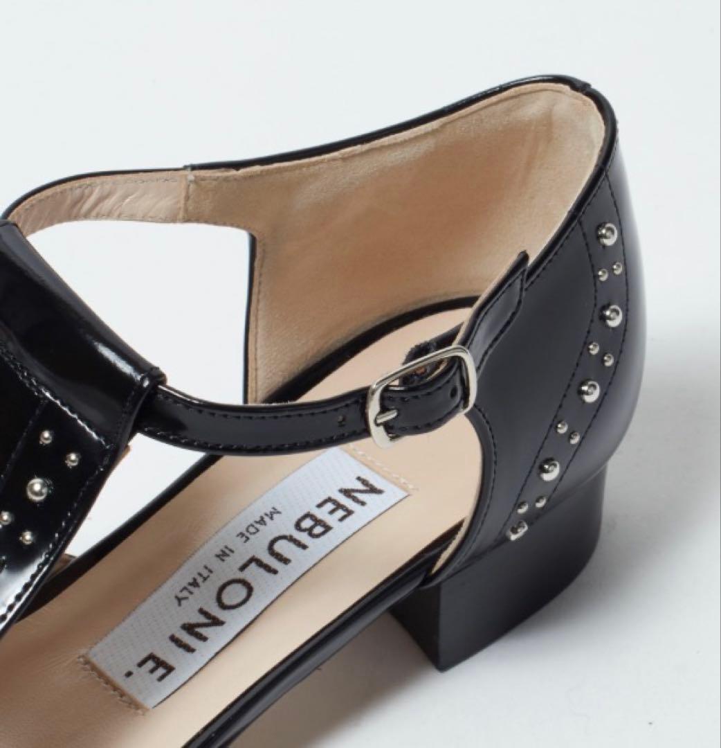 さすけ様用★新品NEBULONI スタッズ付きブラックローファー 74800円