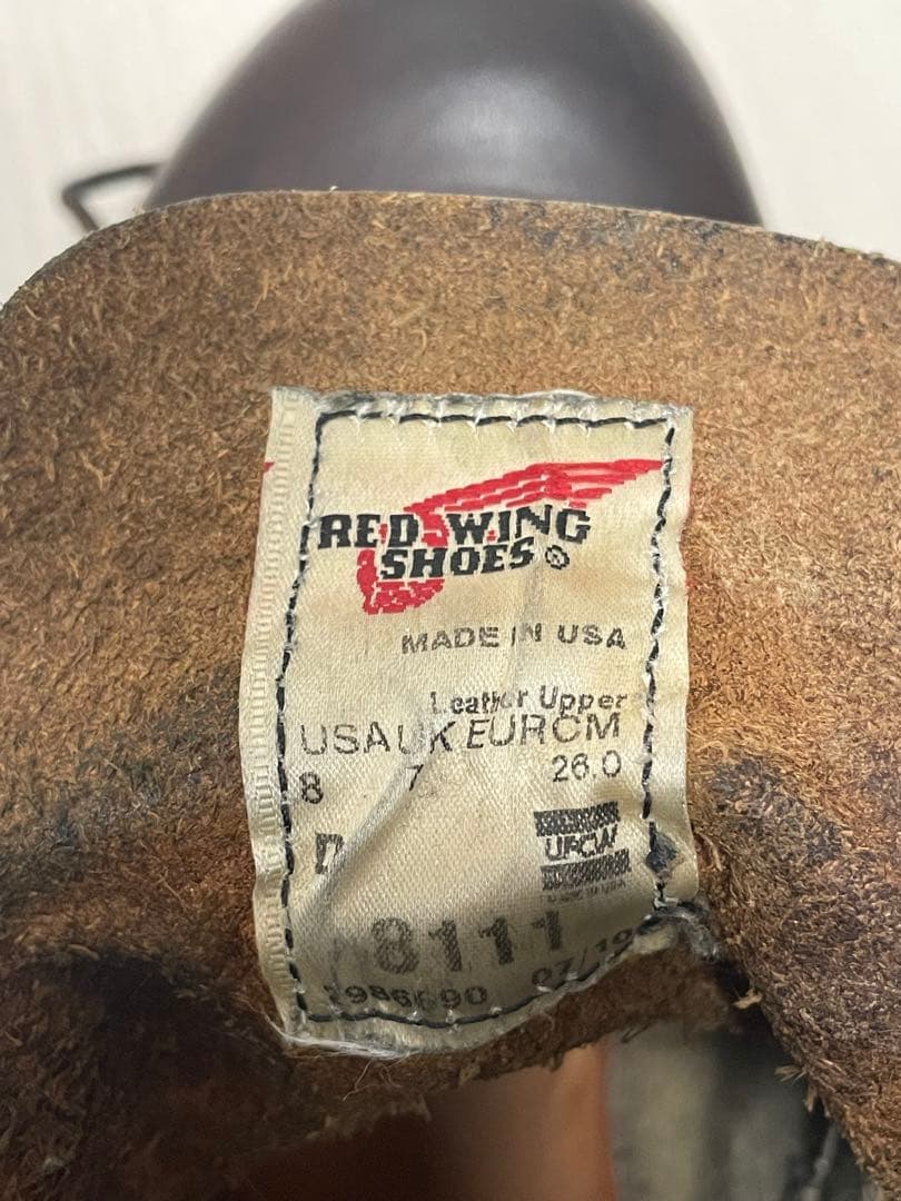 h*k様 REDWING IRONRANGER 8111 8D