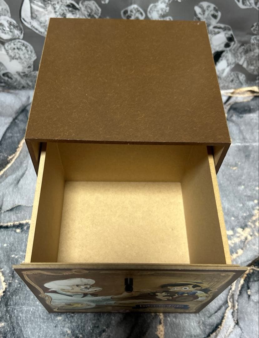 d*2様 ディズニー 木製 引き出し ピノキオ・ダンボ・小物入れ・ボックス2個セ