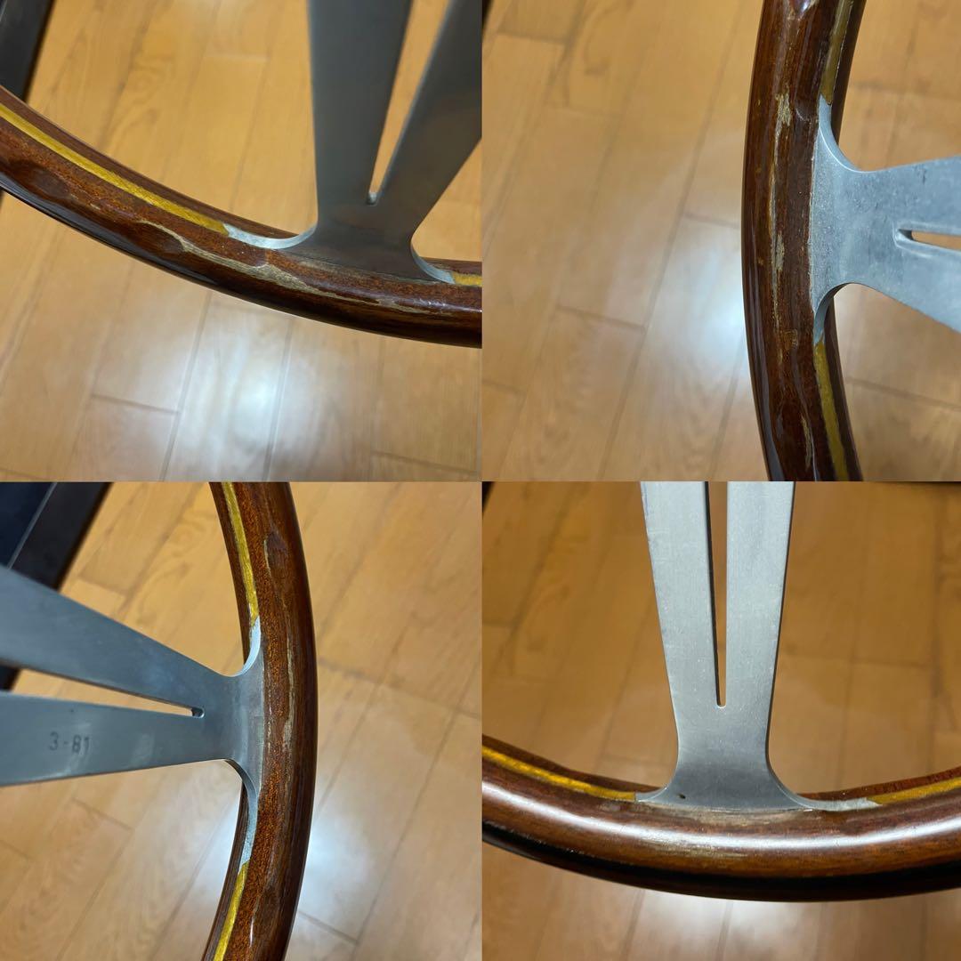 ステアリング ハンドル NARDI 368mm ディープコーン 旧車 ウッド