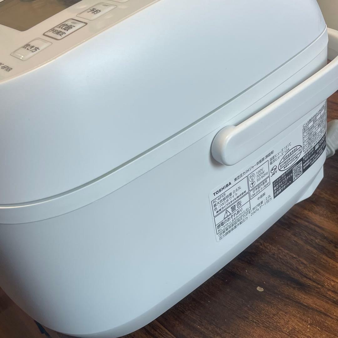 東芝/圧力ジャーIH炊飯器RC-6PXR/3.5合炊きホワイト