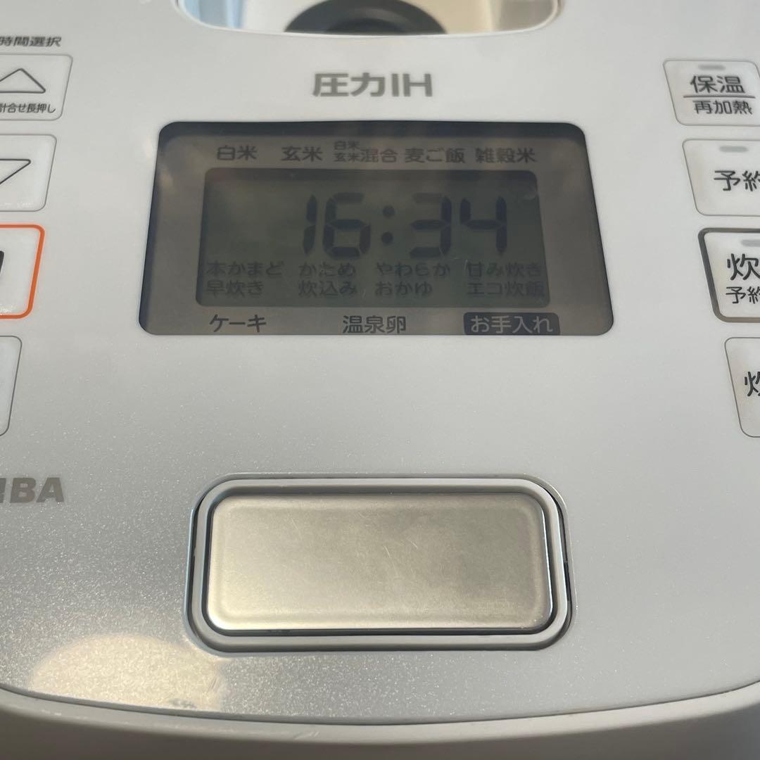 東芝/圧力ジャーIH炊飯器RC-6PXR/3.5合炊きホワイト